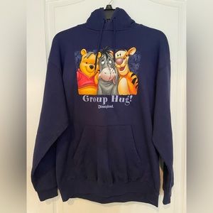 Vintage Disneyland Resort Hoodie - Winnie the Pooh Group Hug - Medium